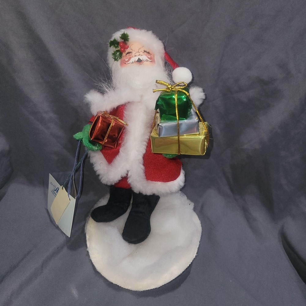 Annalee Dolls 7" Shopping Santa 1996 Christmas Presents Gifts
